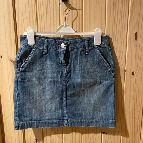 Apt 9 knee length denim skirt size 6 - Picture 1 of 8